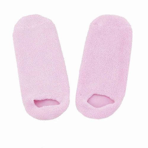iSFun 美容專用 凝膠保濕襪套 粉