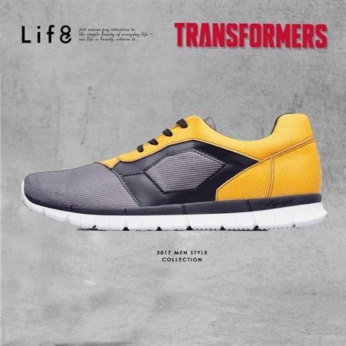 Life8-Casual 變形金剛 金屬網布 大黃蜂限量光束休閒鞋-09658-黃色