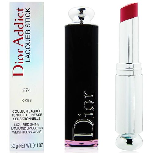 Dior迪奧 癮誘超模漆光唇釉3.2g #674+迪奧隨機針管香水一份