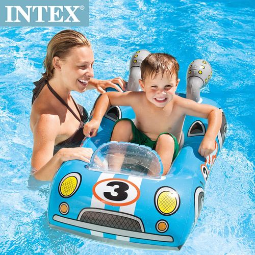 【INTEX】造型游泳圈-車子/飛機/鯊魚(隨機出貨) 適用3~6歲(59380)