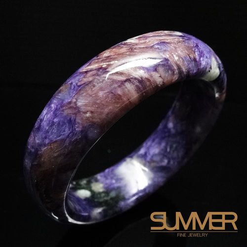 【SUMMER寶石】天然紫龍晶手鐲 C010