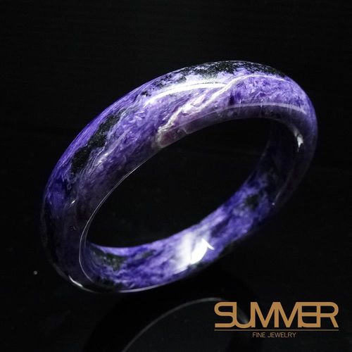 【SUMMER寶石】天然紫龍晶手鐲 C004