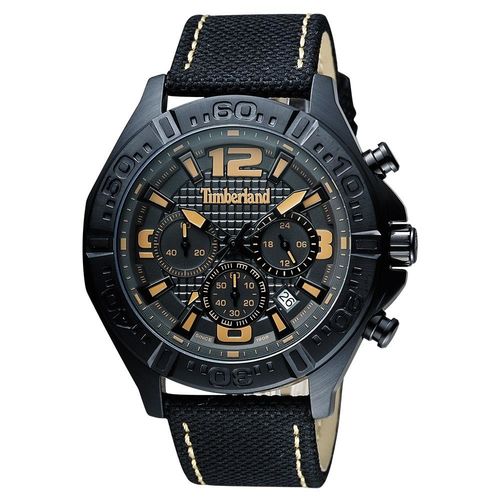 TimberlandMenQuartz三眼計時腕錶黑45mmTBL.14655JSB/61