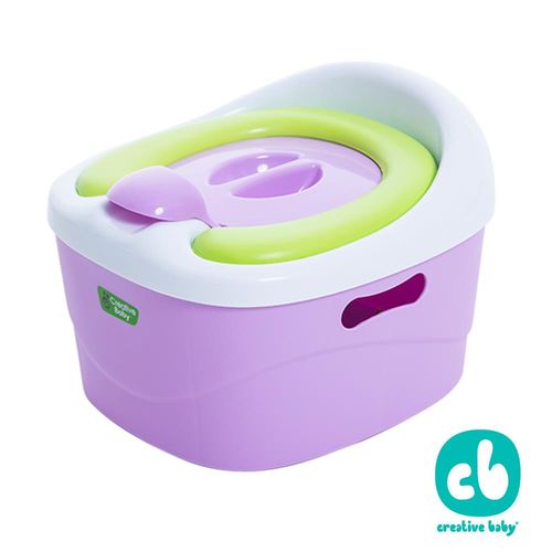 Creative Baby  多功能三合一學習軟墊馬桶(紫色)