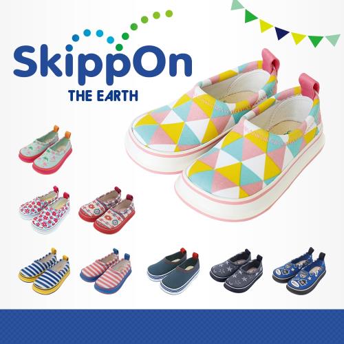 【日本SkippOn】兒童休閒機能鞋〈三角幾何〉