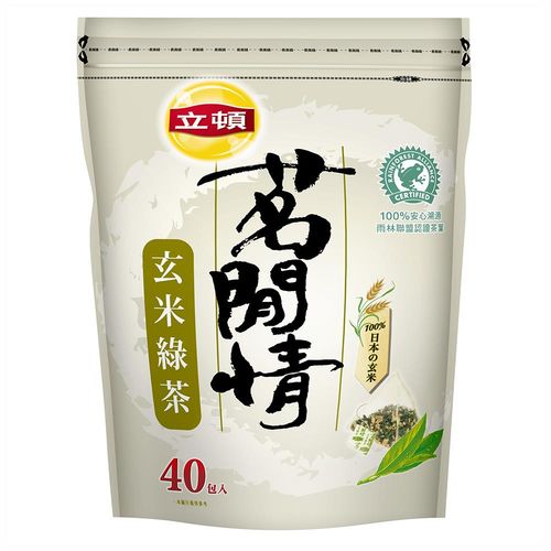 立頓 茗閒情玄米綠茶包40X1.6GX12 (箱購)