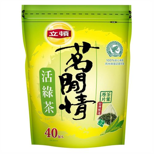 立頓 茗閒情活綠茶包40X2.5GX12 (箱購)