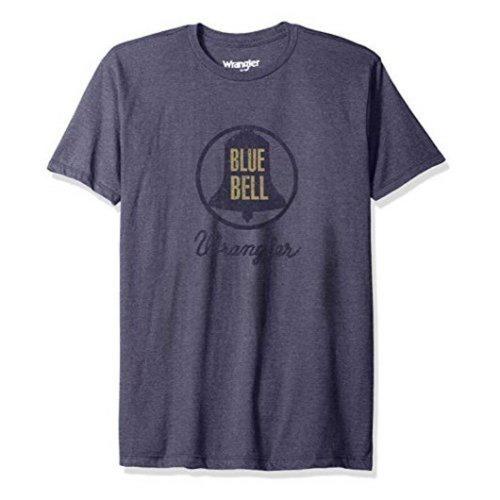Wrangler 2017男時尚藍哥標誌款丹藍色圓領短袖ㄒ恤(預購)