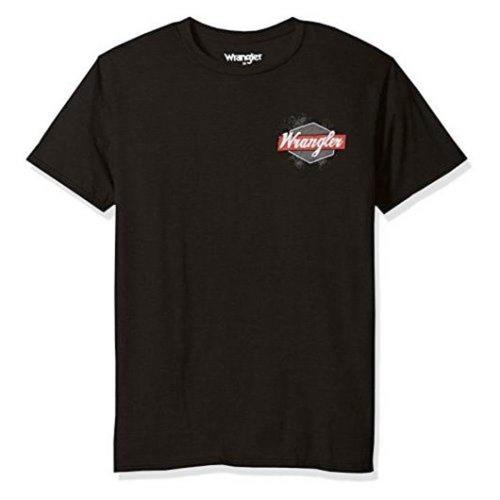 Wrangler 2017男藍哥雙面印製標誌黑色圓領短袖ㄒ恤(預購)