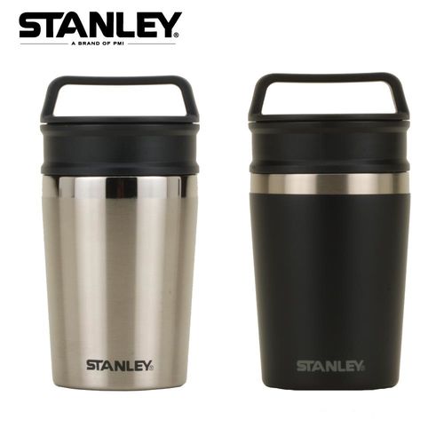 【美國Stanley】冒險兩用保溫馬克杯236ml-不鏽鋼原色