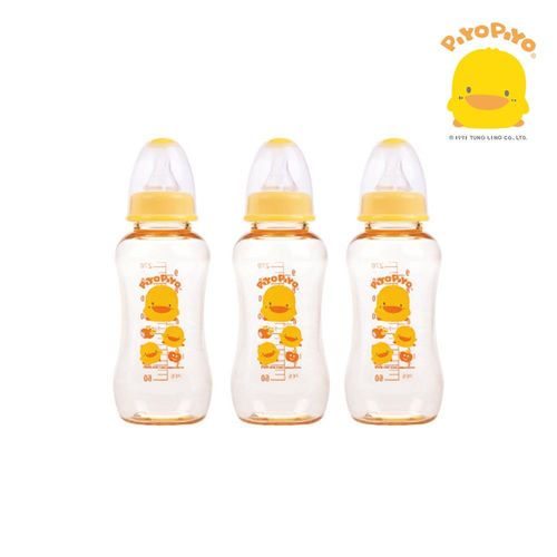 黃色小鴨PiyoPiyo-標準口徑PES葫蘆奶瓶組3入(270mlx3)
