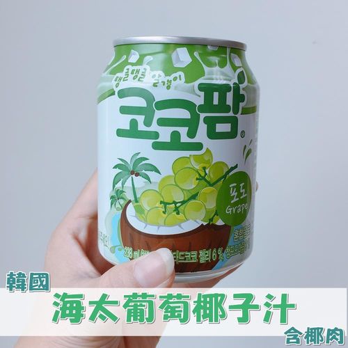 韓國HAITAI海太葡萄椰子果汁(含椰肉)(238ml*12入*1箱)