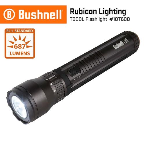 【美國 Bushnell 倍視能】Rubicon 戶外照明 T600L 687流明 高亮度LED保全防爆手電筒 10T600  (公司貨)