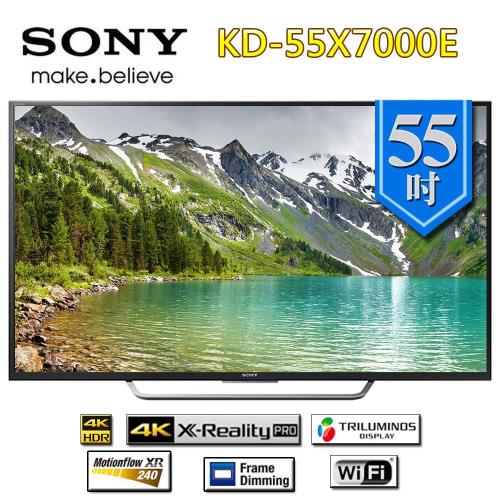 SONY BRAVIA 55型 4K 智慧連網電視 KD-55X7000E