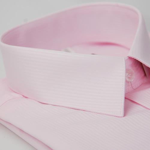 【金安德森】粉色吸排窄版長袖襯衫