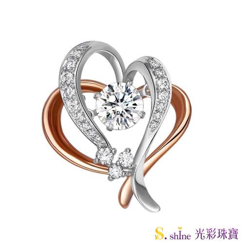 【光彩珠寶】GIA0.5克拉 日本舞動鑽石項鍊 相知相惜