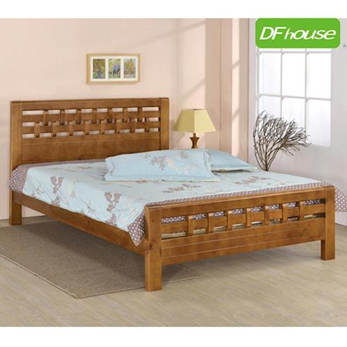 《DFhouse》賈斯汀6尺實木雙人床- 單人床 雙人床 床架 床組 實木 床俱 臥室 居家 生活起居 透氣