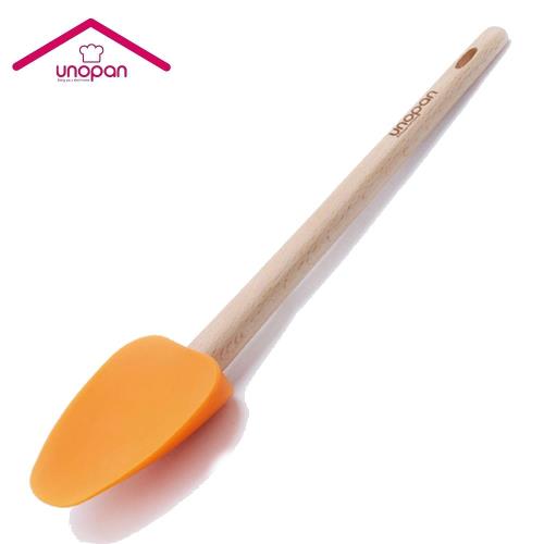 UNOPAN-矽膠勺型刮刀-橘 UN35112