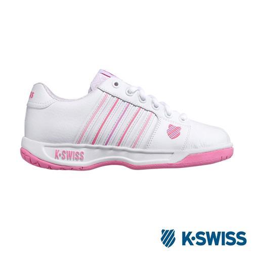 K-Swiss Eadall休閒運動鞋-女-白/粉紅/粉紫