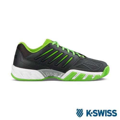 K-Swiss Bigshot light 3輕量專業網球鞋-男-鐵灰/綠