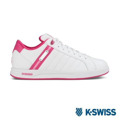 K-Swiss Loudahl WT S 休閒運動鞋-女-白/莓紅/粉紅