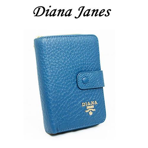 Diana Janes 牛皮按扣中夾
