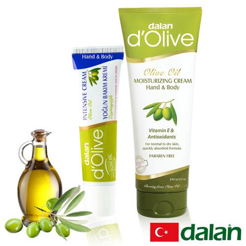 【土耳其dalan】頂級橄欖身體護手深層強效滋養修護霜1大1小體驗組 
