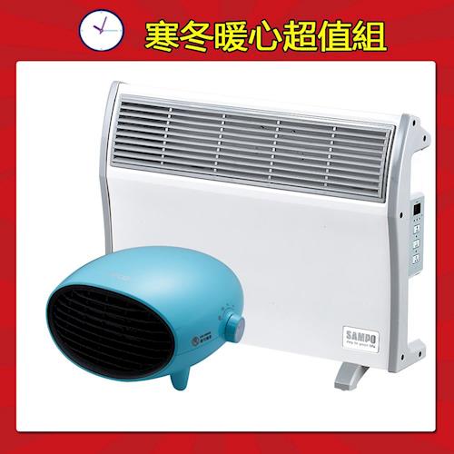 聲寶X東元 電暖器(超值組) HX-FJ10R+YN1251CB(兩色)
