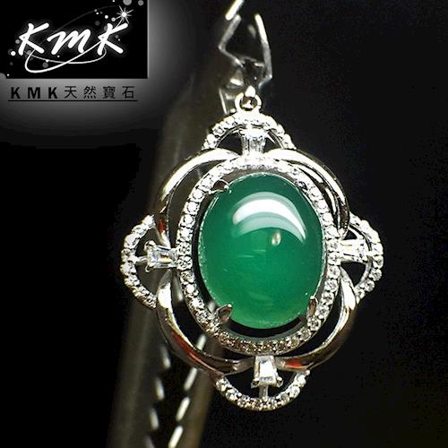 KMK天然寶石【6克拉】南非辛巴威天然綠玉髓-項鍊