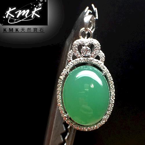 KMK天然寶石【19克拉】南非辛巴威天然綠玉髓-項鍊