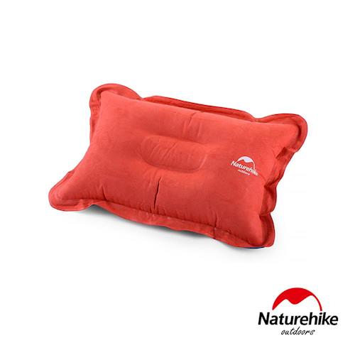 Naturehike 輕量便攜折疊式麂皮絨充氣枕 橙色