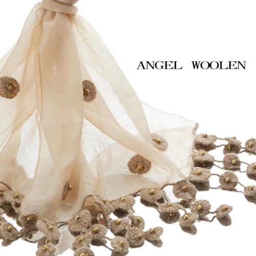 Angel Woolen 印度編織藝術絲光羊毛披肩 圍巾