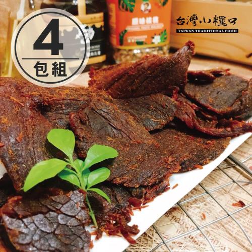 台灣小糧口 豬肉乾150g x4包