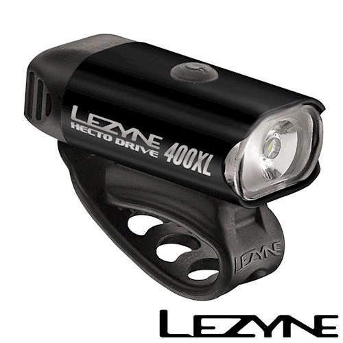 LEZYNE HECTO DRIVE 400XL USB充電光學透鏡LED都會騎乘照明警示前燈(黑)