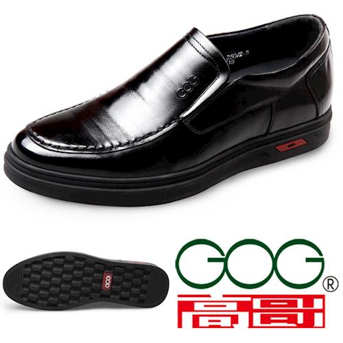 (預購)GOG高哥2017秋新款厚底套腳商務休閒鞋WX441729增高6.0cm