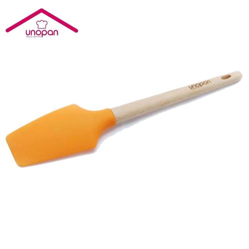 UNOPAN-橘色矽膠刮刀 抹刀 蛋糕刮刀 攪拌勺 UN35113
