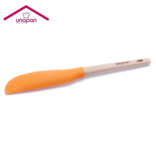 UNOPAN-橘色矽膠刮刀 抹刀 蛋糕刮刀 攪拌勺 UN35114
