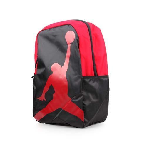 NIKE JORDAN ISO 後背包-雙肩包 旅行包 籃球 飛人喬丹 黑紅