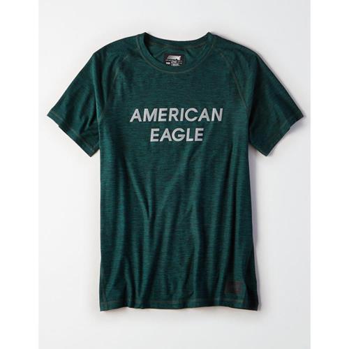 American Eagle 2017男時尚字母墨綠色短袖圓領ㄒ恤(預購)