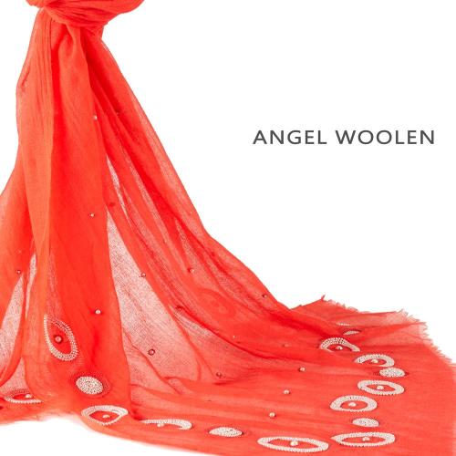 (加1元多1件銀絲柔光蠶絲披肩)Angel Woolen 精緻串珠 pashmina印度手工精緻披肩(共兩色)