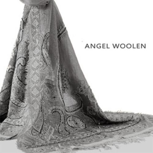 (加1元多1件銀絲柔光蠶絲披肩)Angel Woolen 圓滿之星 印度手工100%羊毛披肩 圍巾(共兩色)