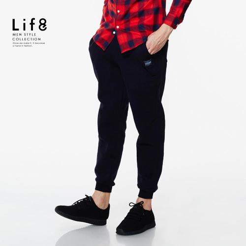 Life8-Casual 高磅棉質 刷毛長褲 NO. 02439