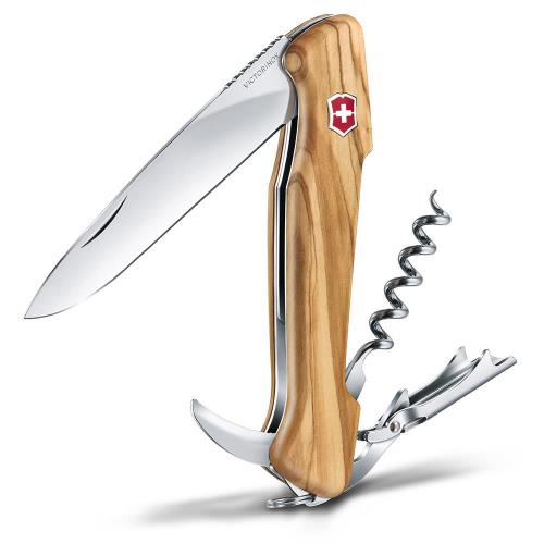 VICTORINOX 瑞士維氏葡萄酒大師安全鎖6用瑞士刀-橄欖木 09701.64