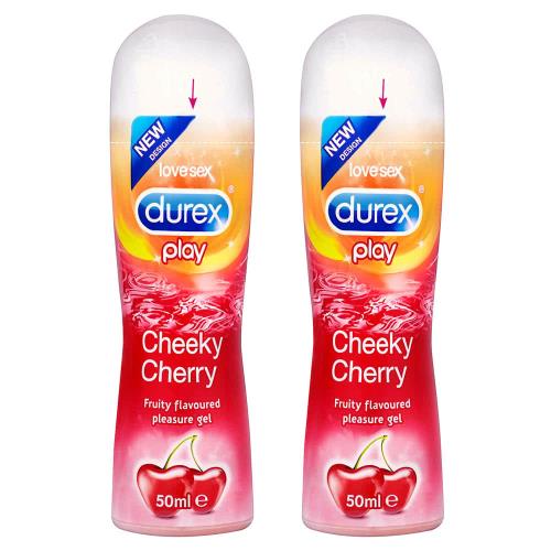 Durex杜蕾斯-甜蜜櫻桃情趣潤滑液 50 ml-2入-新包裝