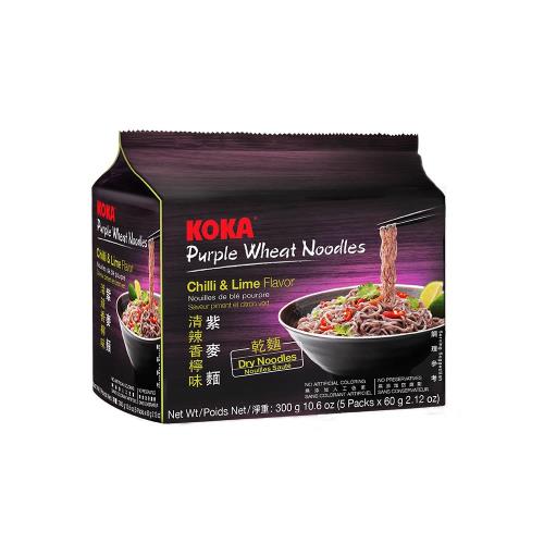 KOKA 紫麥麵-清辣香檸味300g(6袋/組)