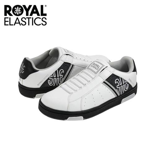【Royal Elastics】男-Icon Alpha 休閒鞋-白/黑底(02073-090)