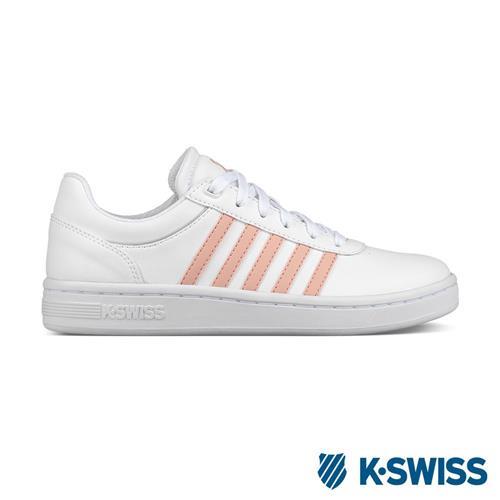 K-Swiss Cout Cheswick S休閒運動鞋-女-白/粉紅