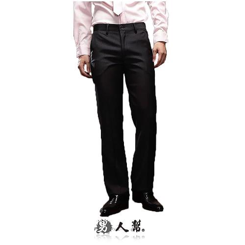 【男人幫】珍藏版夢幻高磅數條紋中低腰直筒西裝褲(K0431)
