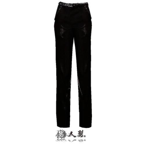【男人幫】全新視點光澤感斜紋中低腰直筒西裝褲 (K0422)