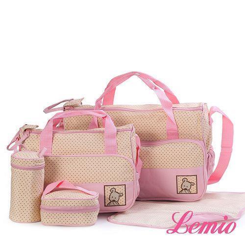 【Lemio】五件套組多功能戶外郊遊媽咪包